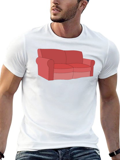 Couch T-Shirt - Funny Cartoon Graphic Tee