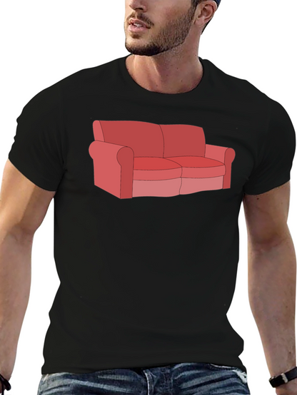 Couch T-Shirt - Funny Cartoon Graphic Tee