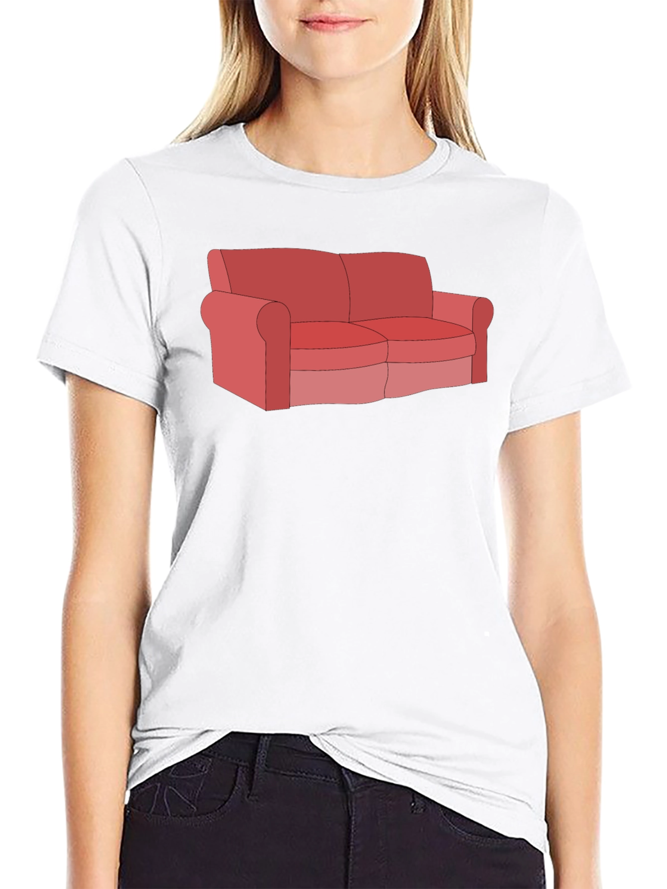 Couch T-Shirt - Funny Cartoon Graphic Tee