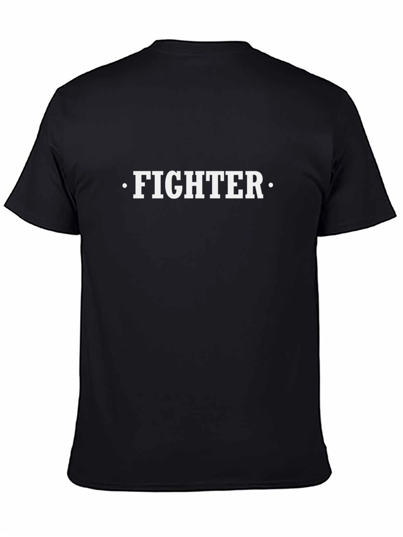 Fighter Black T-Shirt - Bold Statement Tee