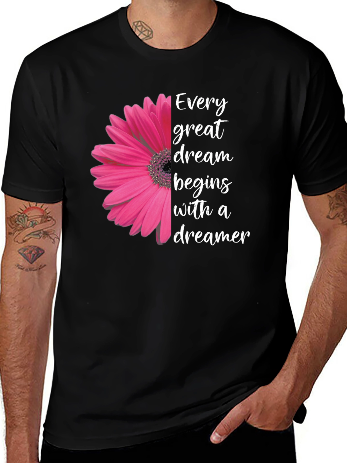 Dreamer T-Shirt - Floral Graphic Tee