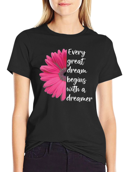 Dreamer T-Shirt - Floral Graphic Tee