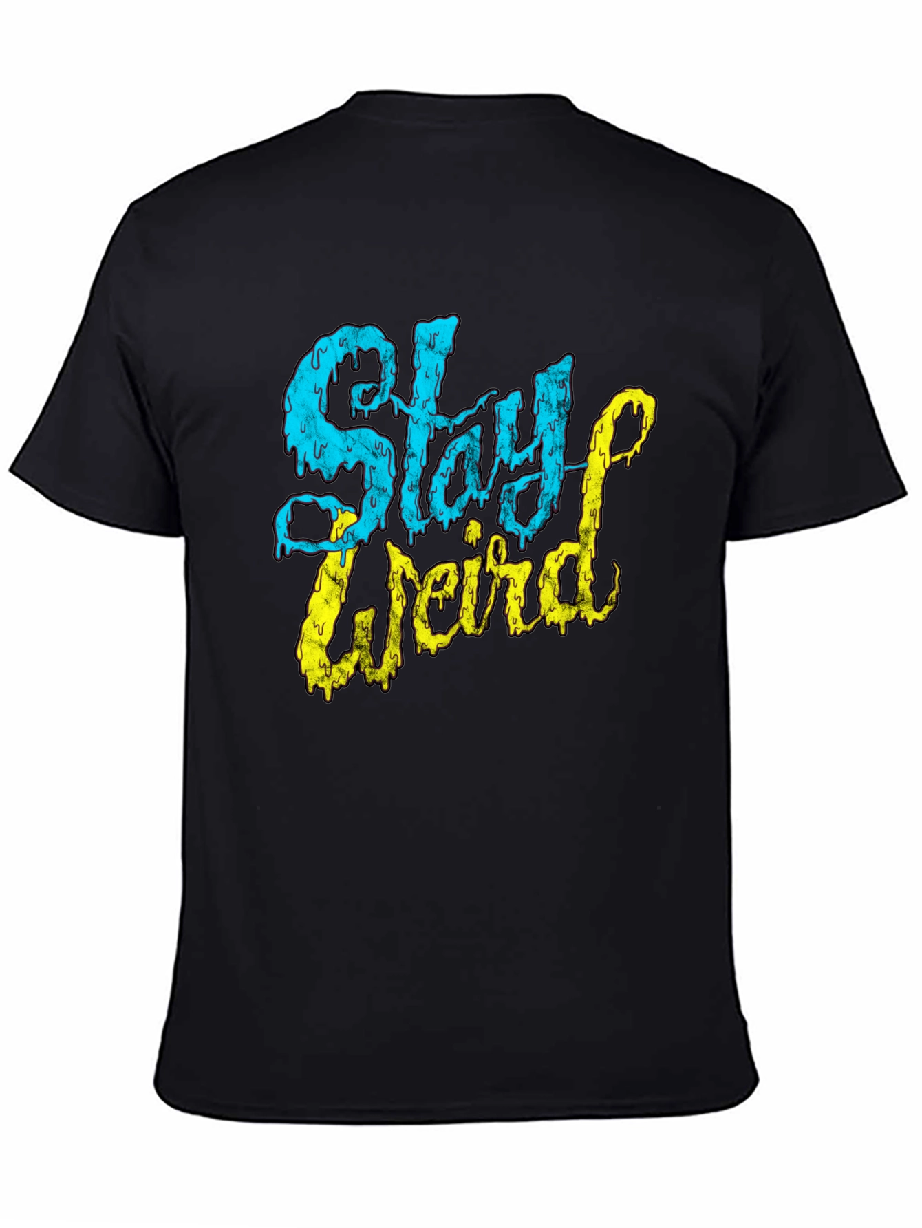 Stay Weird Graphic T-Shirt - Black Tee