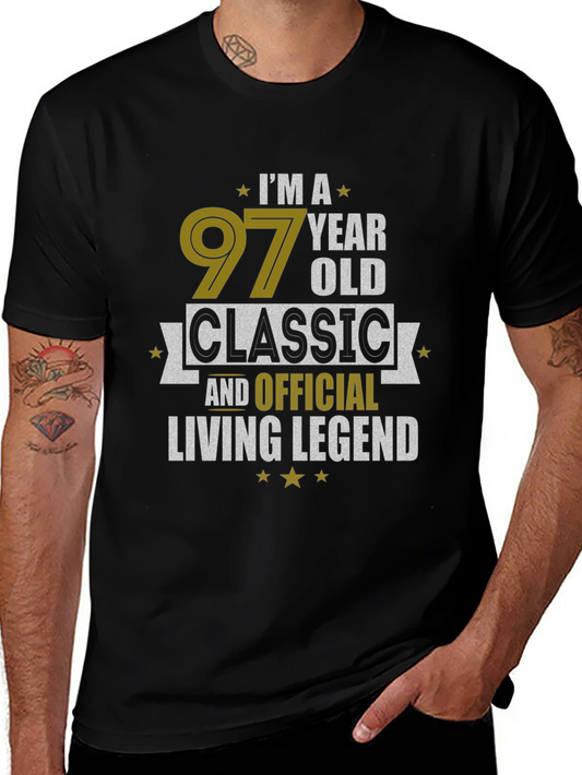 97 Year Old Classic Living Legend Black T-Shirt