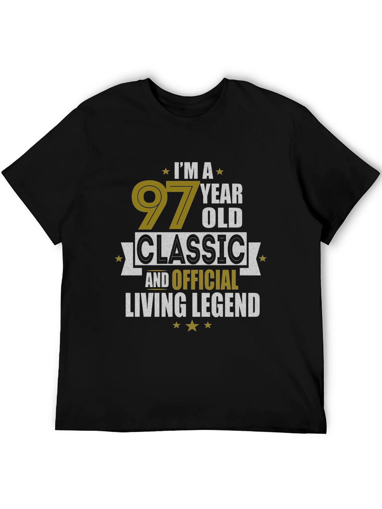 97 Year Old Classic Living Legend Black T-Shirt