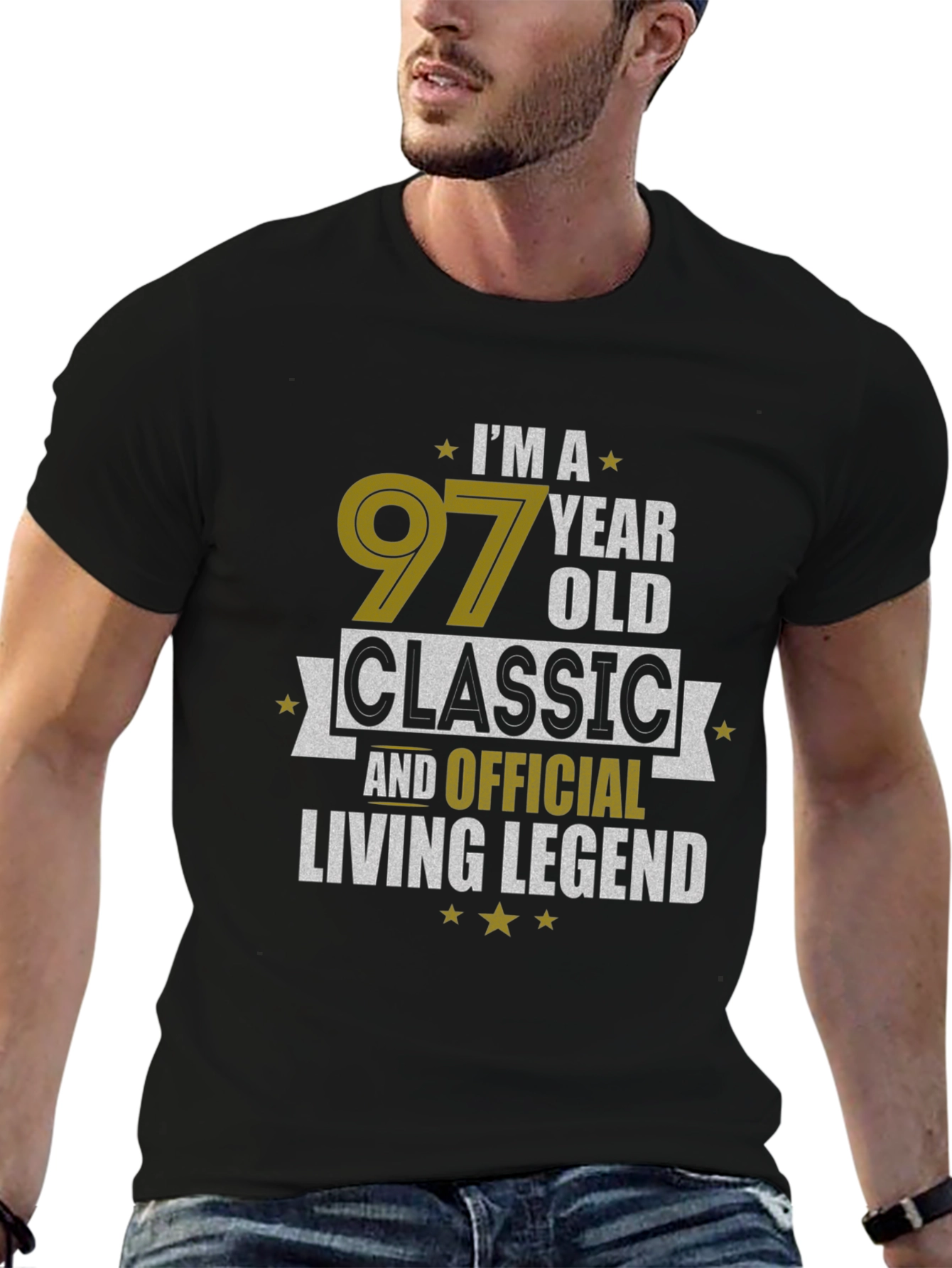 97 Year Old Classic Living Legend Black T-Shirt