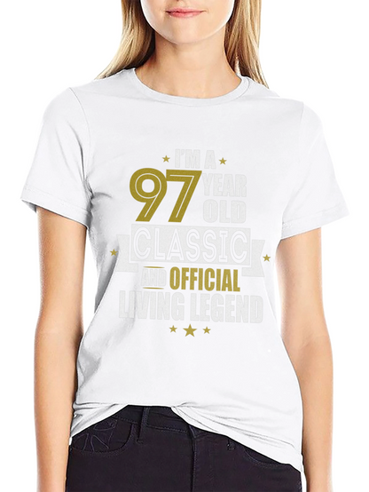 97 Year Old Classic Living Legend Black T-Shirt
