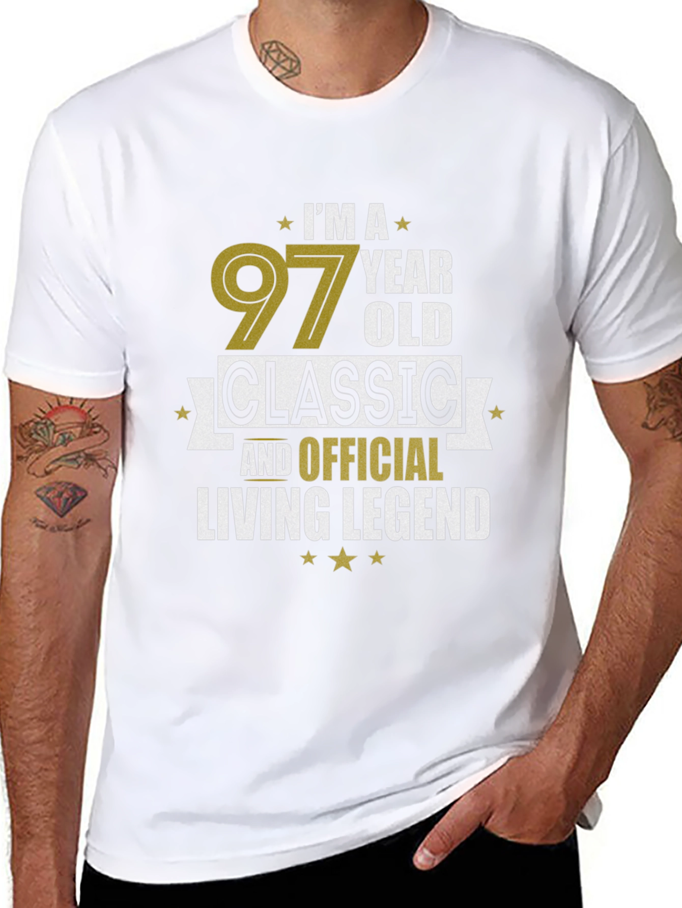97 Year Old Classic Living Legend Black T-Shirt