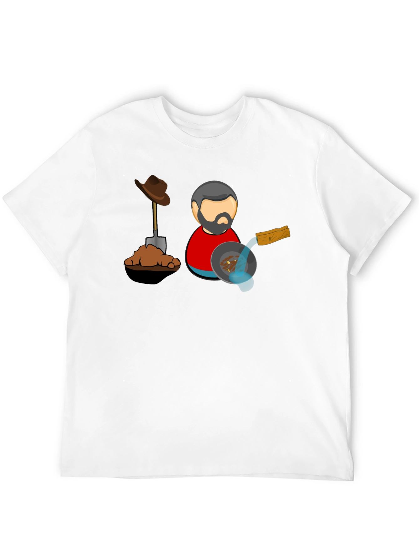 Gold Prospector T-Shirt - Black Cotton Tee