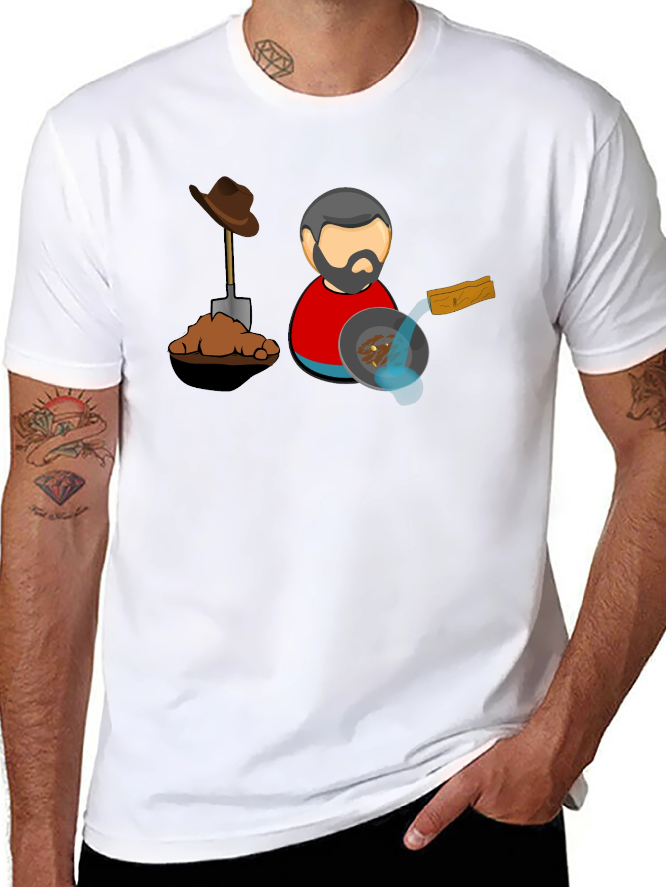 Gold Prospector T-Shirt - Black Cotton Tee