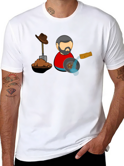 Gold Prospector T-Shirt - Black Cotton Tee