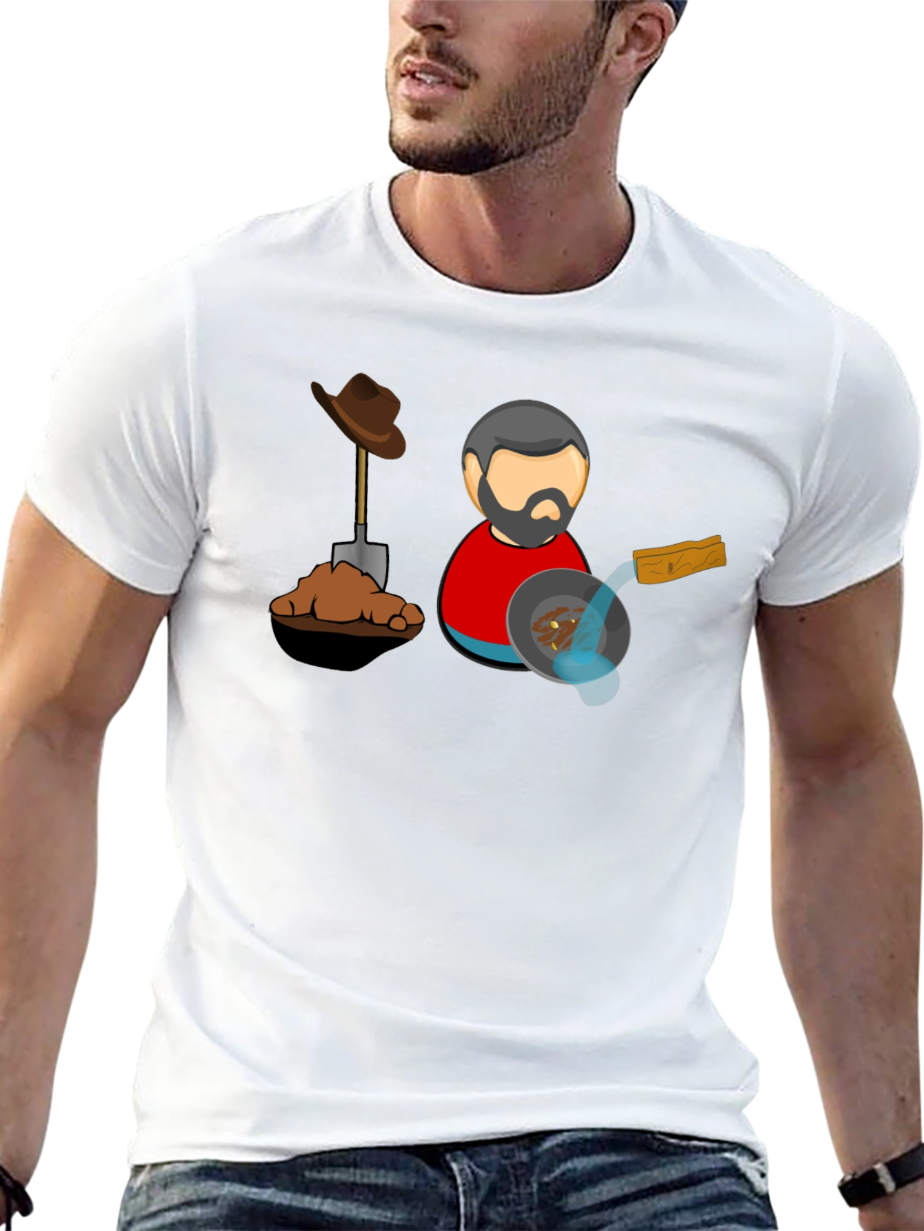 Gold Prospector T-Shirt - Black Cotton Tee