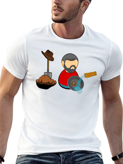 Gold Prospector T-Shirt - Black Cotton Tee