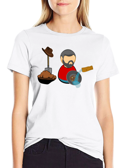 Gold Prospector T-Shirt - Black Cotton Tee