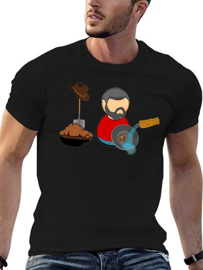 Gold Prospector T-Shirt - Black Cotton Tee