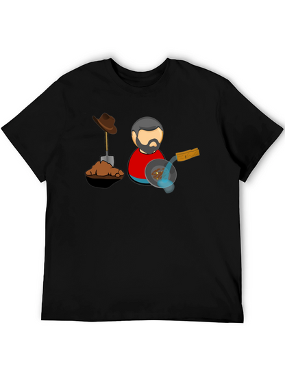Gold Prospector T-Shirt - Black Cotton Tee