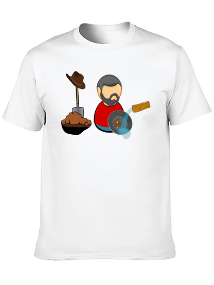 Gold Prospector T-Shirt - Black Cotton Tee