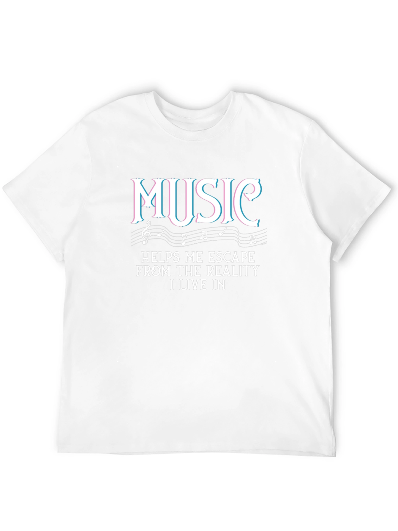Music Escape T-Shirt - Black Graphic Tee