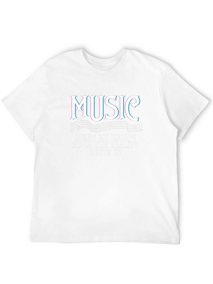 Music Escape T-Shirt - Black Graphic Tee