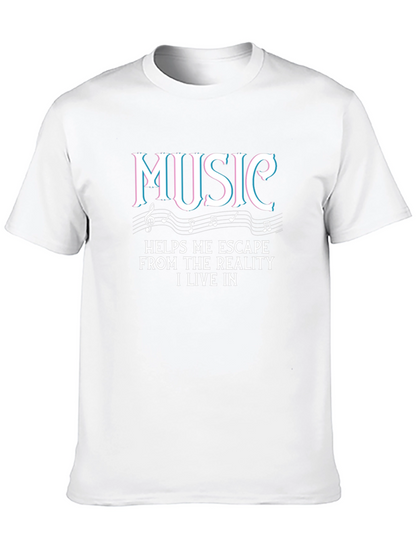 Music Escape T-Shirt - Black Graphic Tee