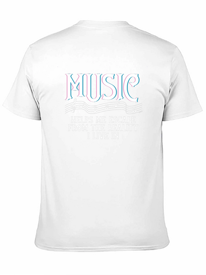 Music Escape T-Shirt - Black Graphic Tee