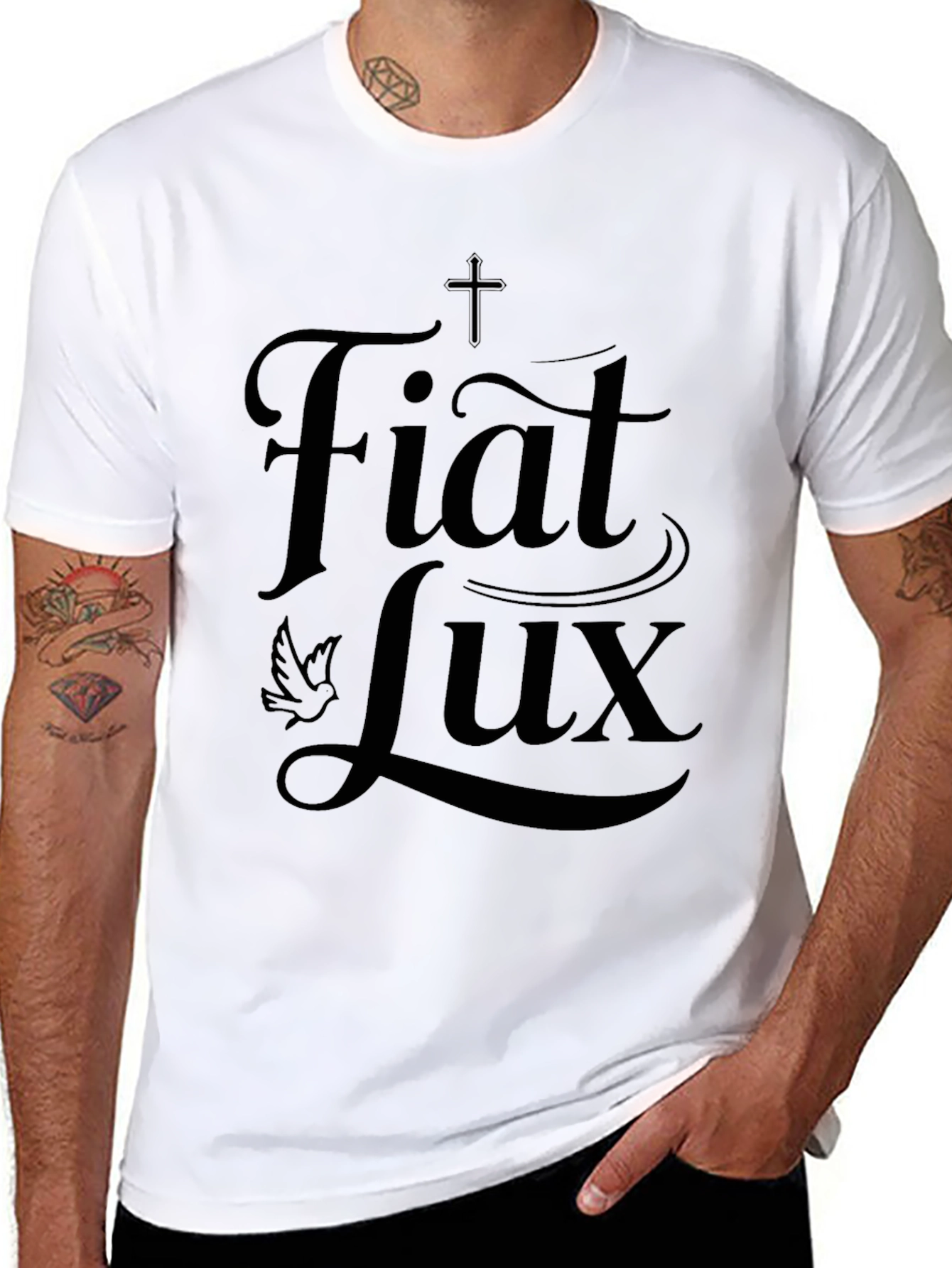 Fiat Lux Graphic T-Shirt - Black
