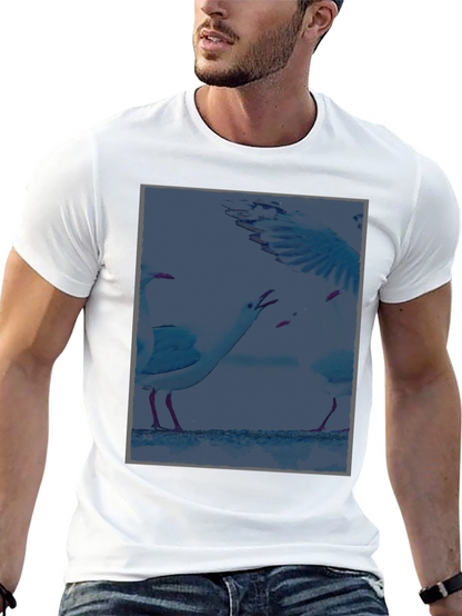 Seagull Graphic T-Shirt - Unique Coastal Design