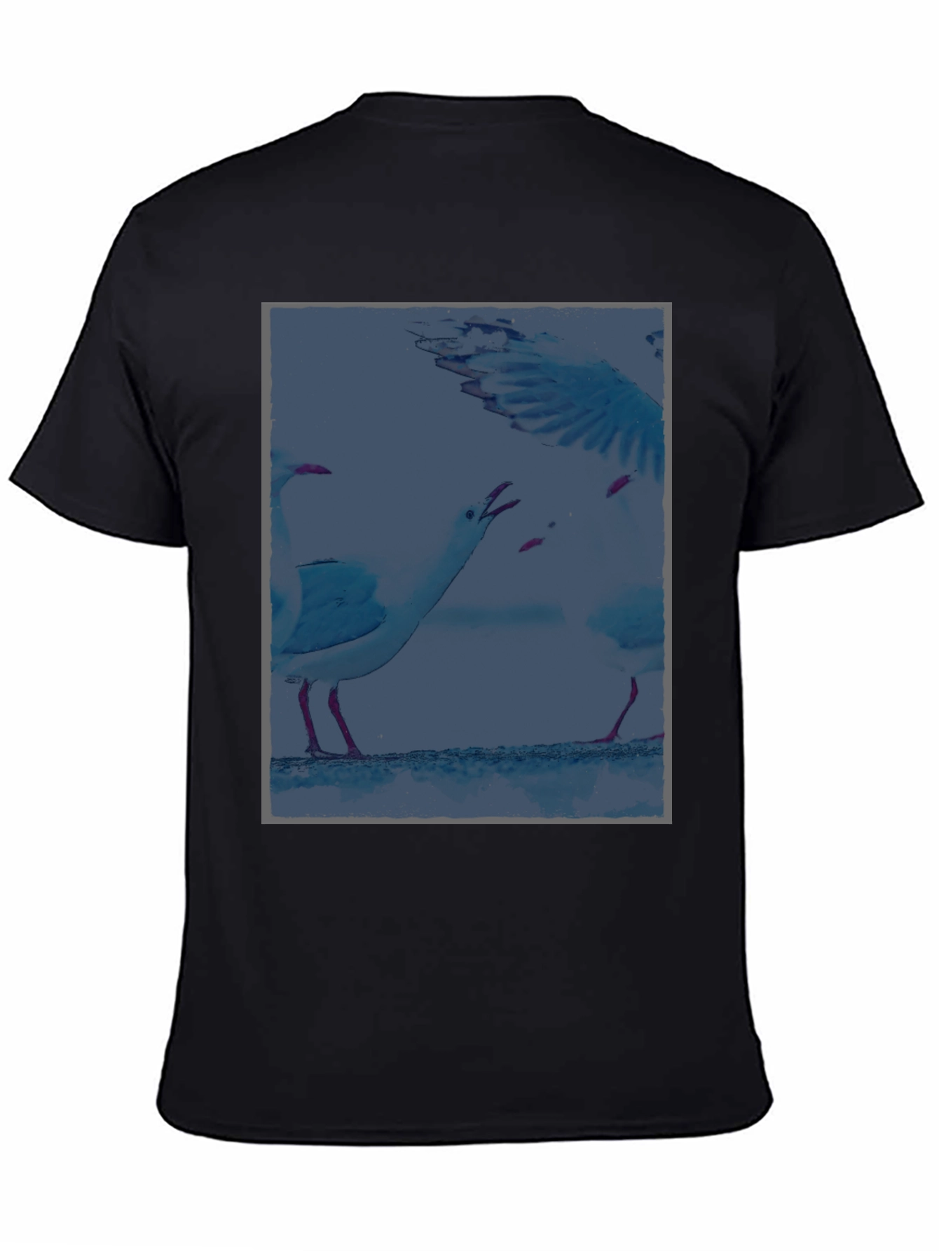 Seagull Graphic T-Shirt - Unique Coastal Design