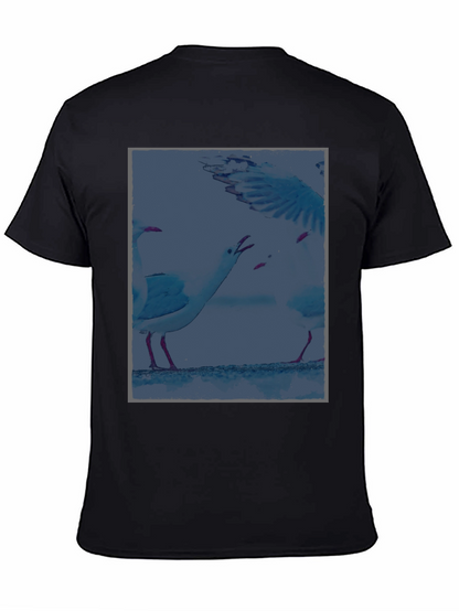 Seagull Graphic T-Shirt - Unique Coastal Design