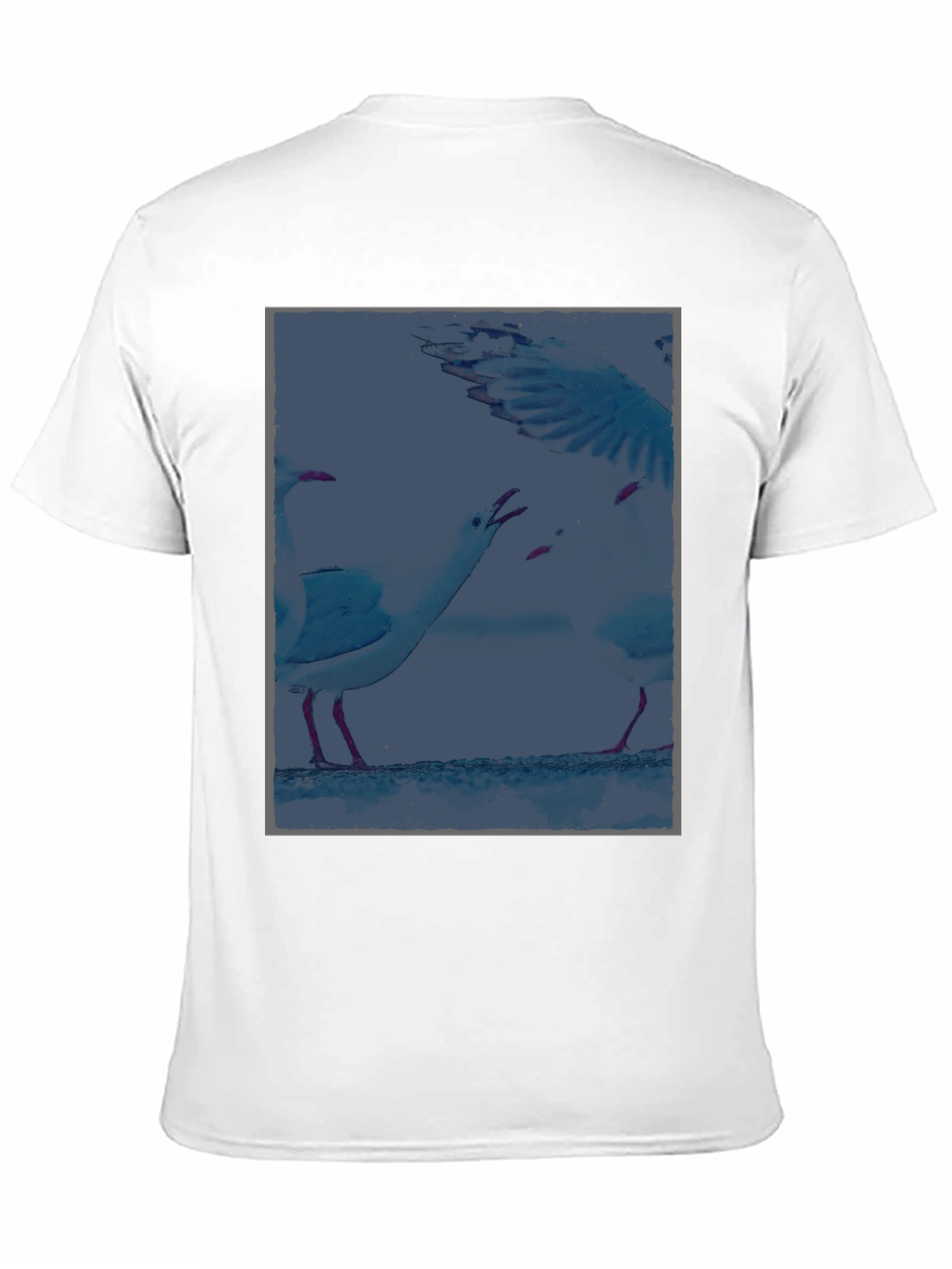 Seagull Graphic T-Shirt - Unique Coastal Design