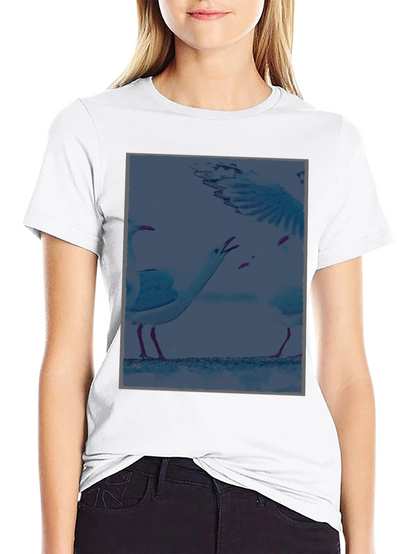 Seagull Graphic T-Shirt - Unique Coastal Design