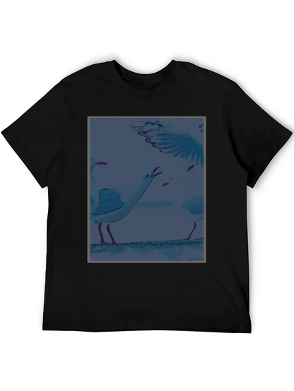 Seagull Graphic T-Shirt - Unique Coastal Design