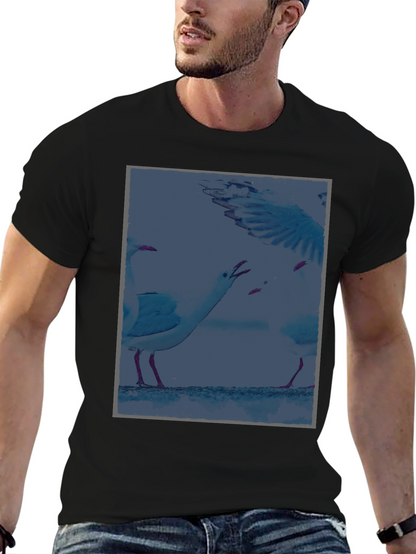 Seagull Graphic T-Shirt - Unique Coastal Design