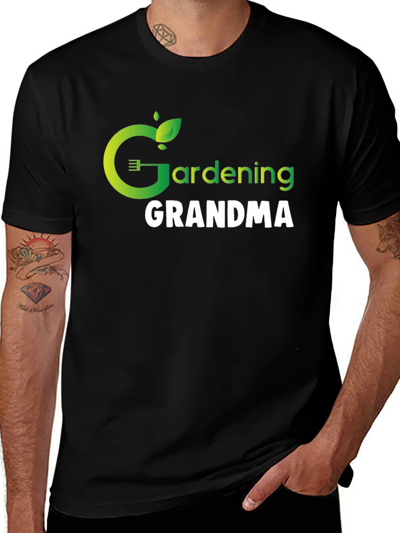 Gardening Grandma T-Shirt - Black