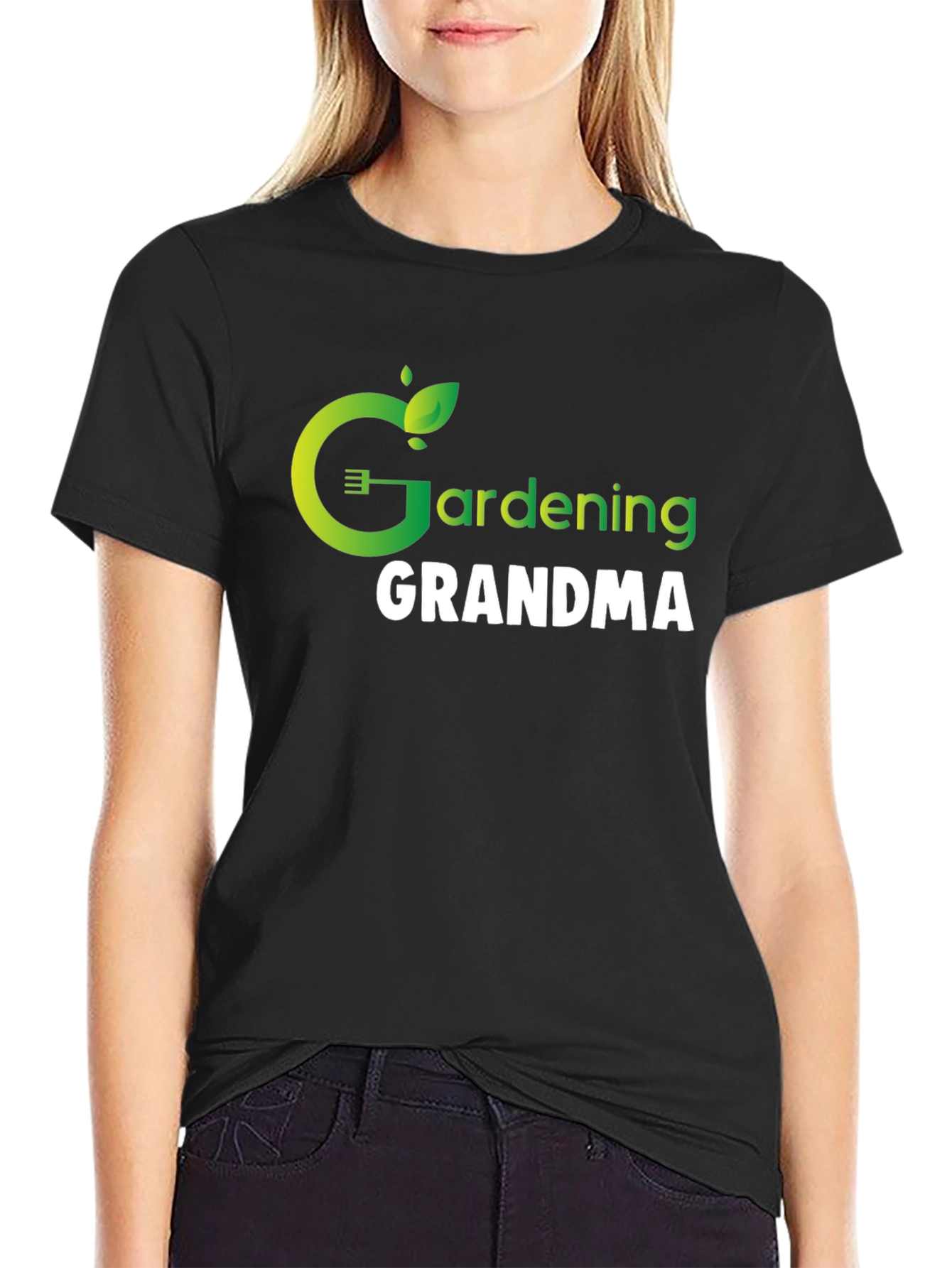 Gardening Grandma T-Shirt - Black