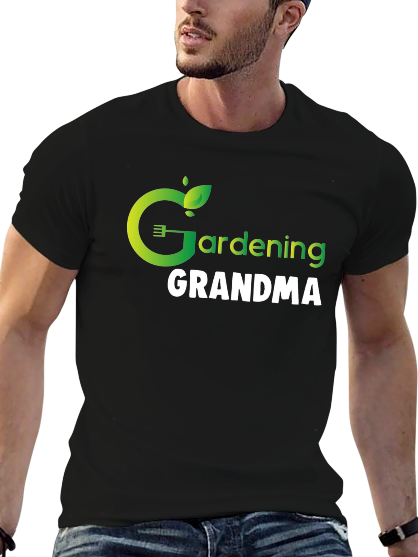 Gardening Grandma T-Shirt - Black