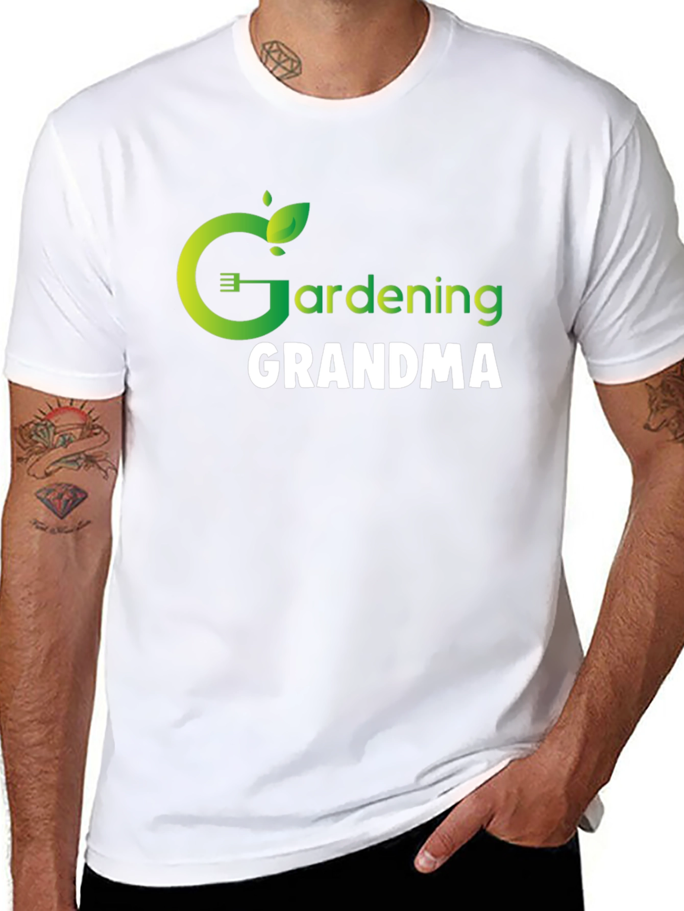 Gardening Grandma T-Shirt - Black