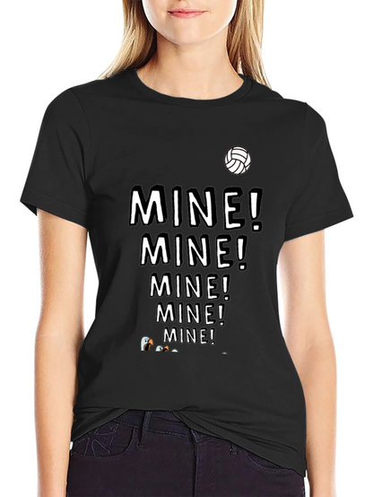 MINE! T-Shirt - Funny Volleyball Seagull Design