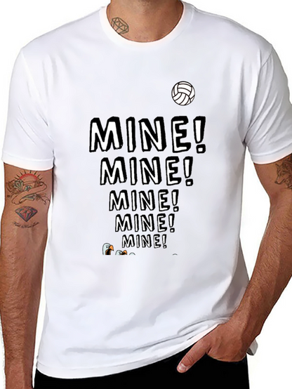 MINE! T-Shirt - Funny Volleyball Seagull Design