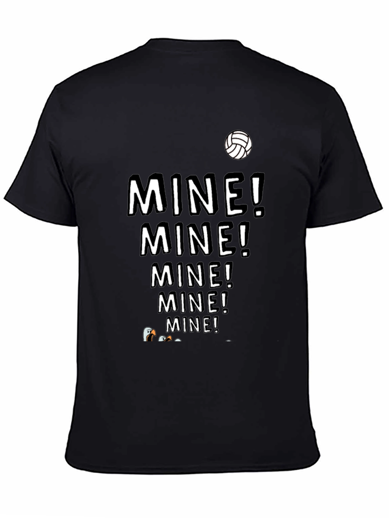 MINE! T-Shirt - Funny Volleyball Seagull Design