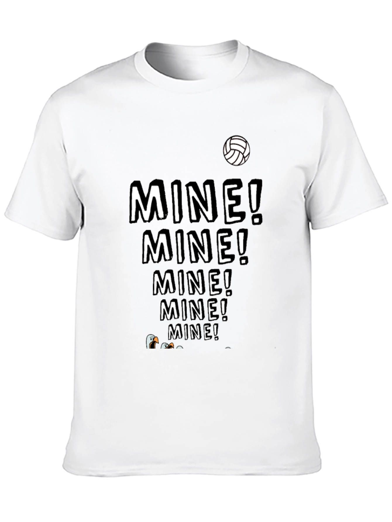 MINE! T-Shirt - Funny Volleyball Seagull Design