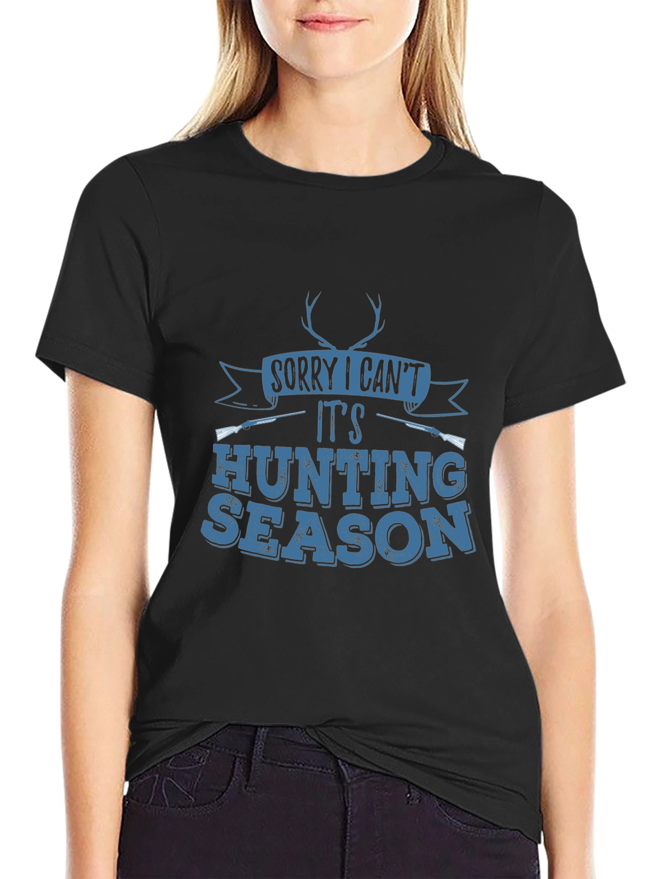 Hunting Season Graphic Tee - Mens Black T-Shirt