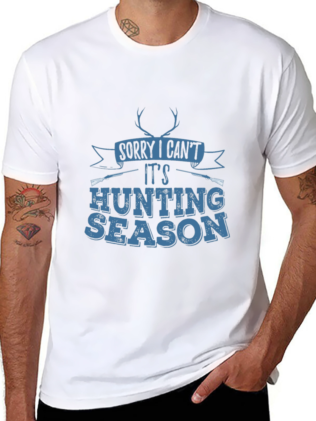 Hunting Season Graphic Tee - Mens Black T-Shirt