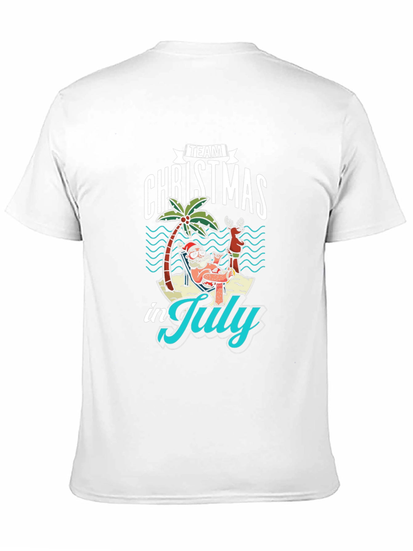 Team Christmas in July Black T-Shirt