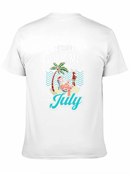 Team Christmas in July Black T-Shirt