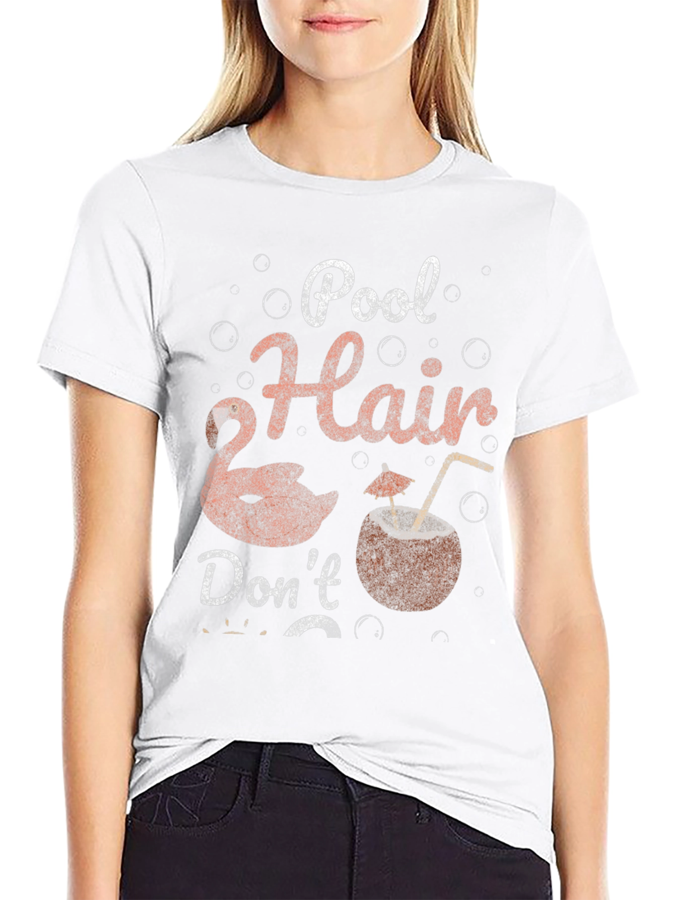 Pool Hair Dont Care Graphic Tee