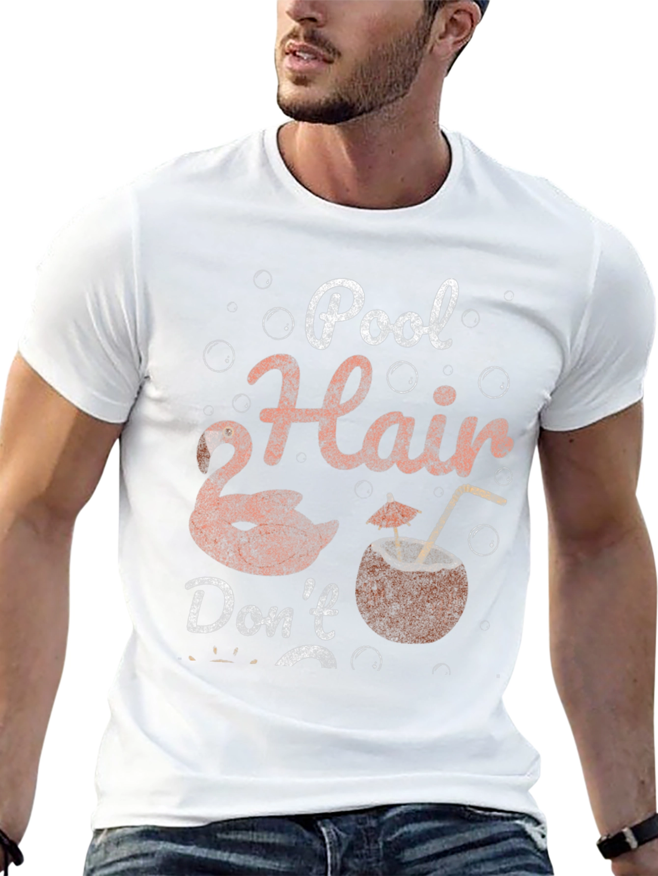 Pool Hair Dont Care Graphic Tee