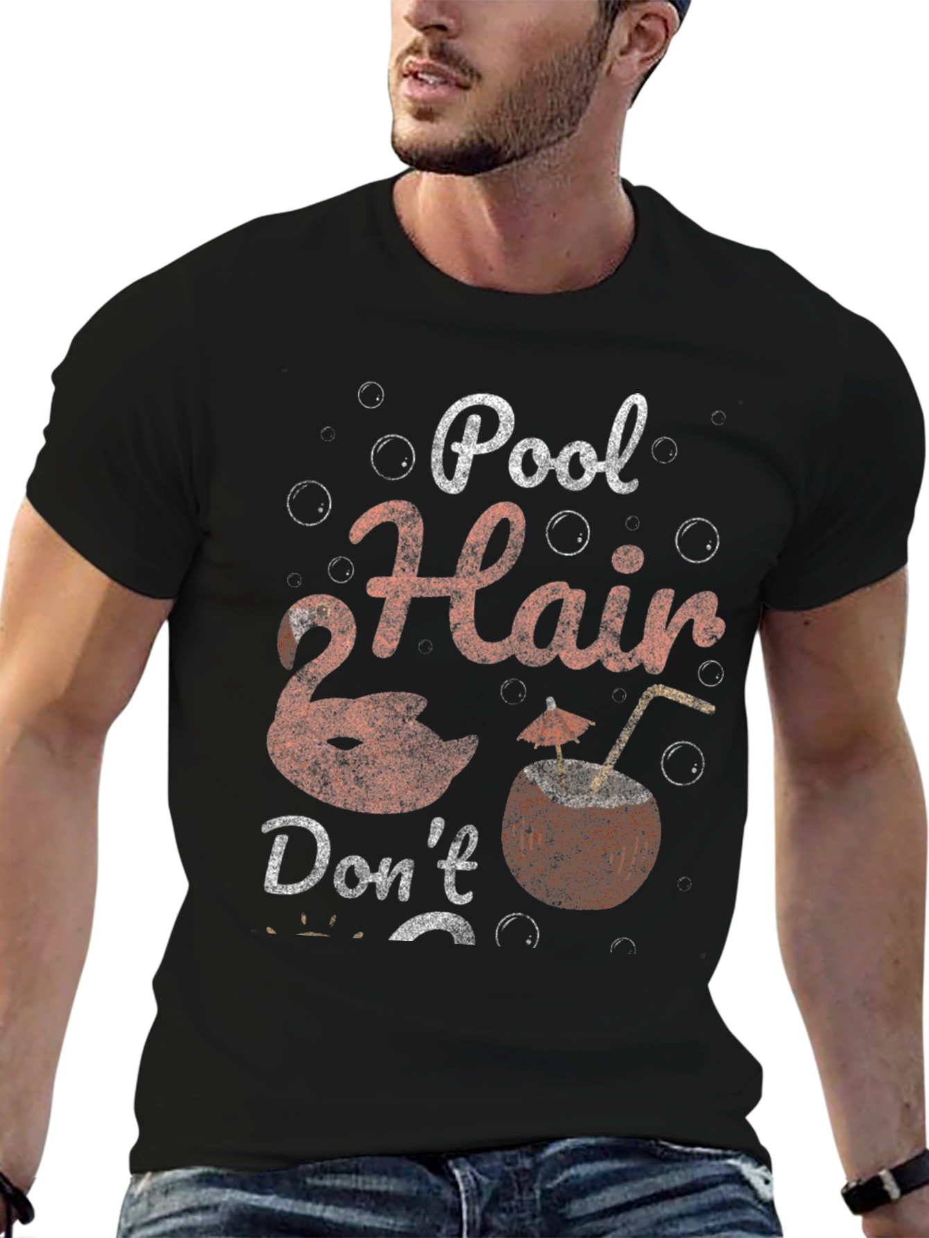 Pool Hair Dont Care Graphic Tee