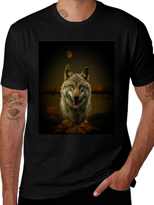 Wolf Graphic Print Tee
