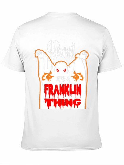 Halloween Franklin Thing Black T-Shirt